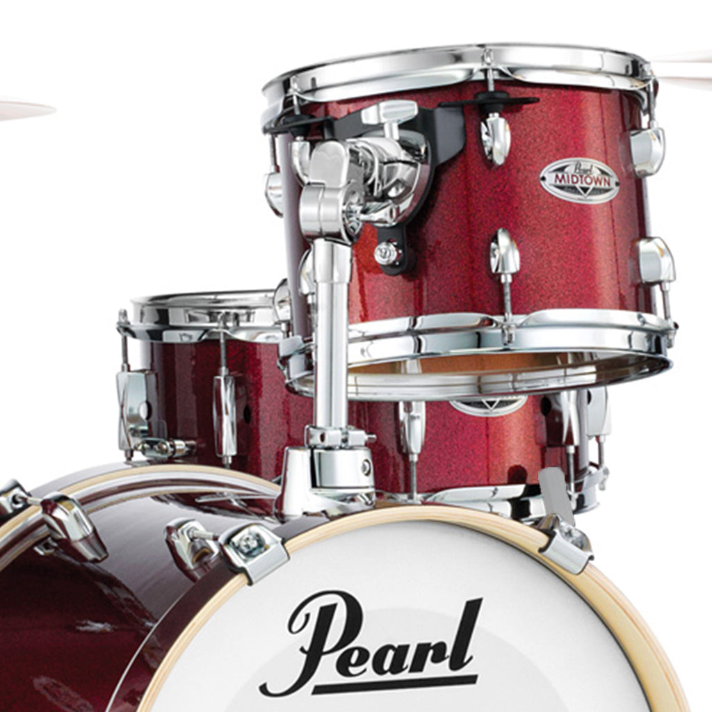 Pearl - Midtown Shell Pack - 10, 13FT ,13S , 16K - Black Cherry Glitter