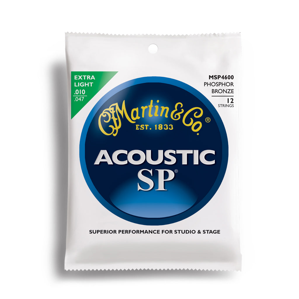 Martin MSP4600 - SP 12 String Extra Light 10-47 Acoustic Guitar Strings