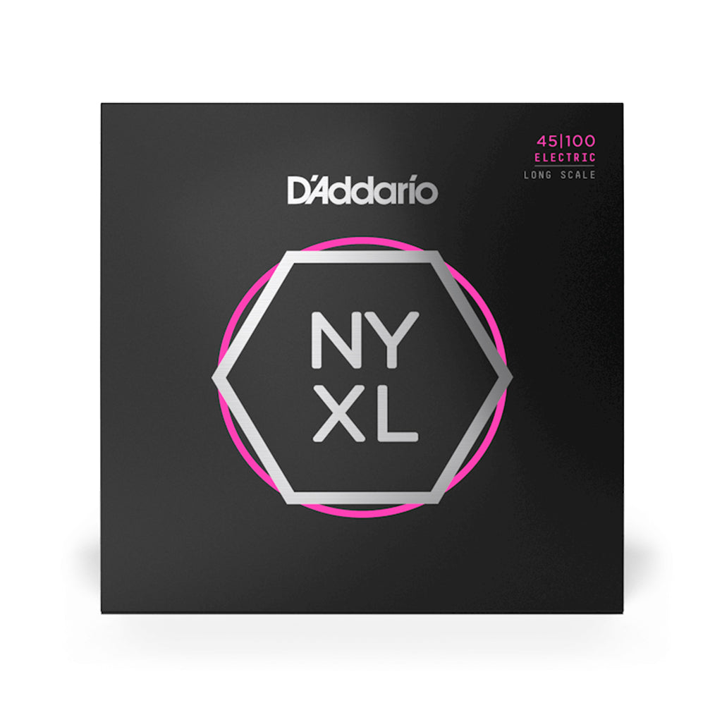 D'Addario - NYXL45100 - Nickel Wound Bass Guitar Strings, Regular Light, 45-100, Long Scale