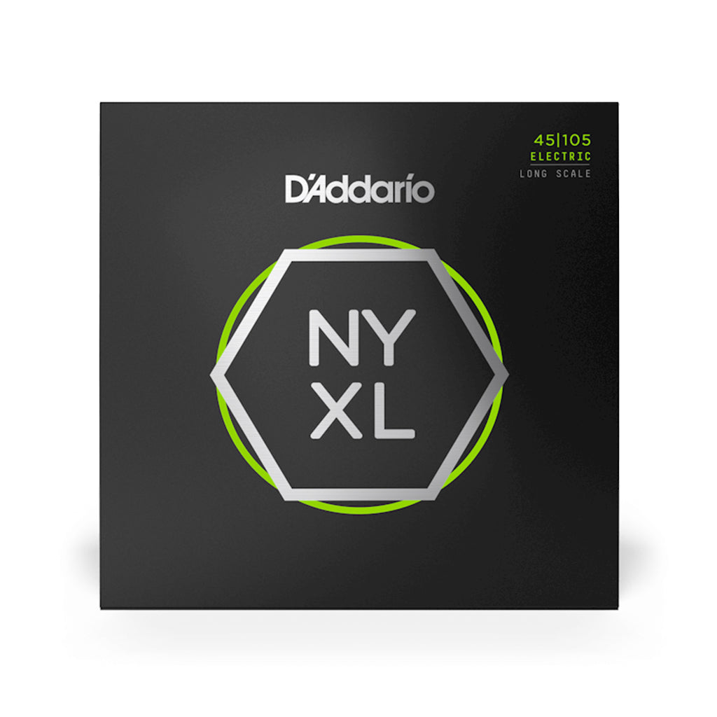 D'Addario - NYXL45105 - Nickel Wound Bass Guitar Strings, Light Top / Med Bottom, 45-105, Long Scale