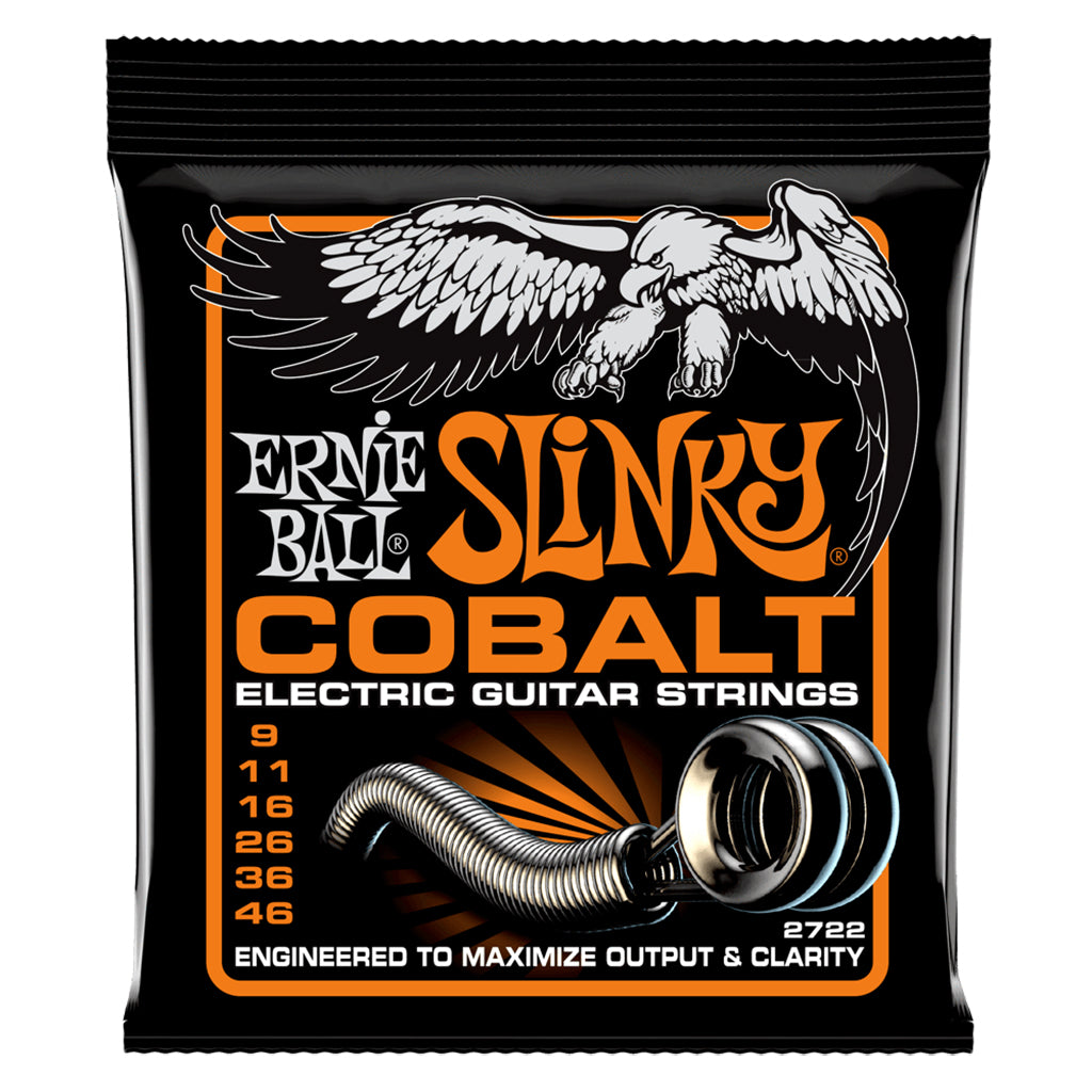 Ernie Ball E2722 Cobalt Hybrid Slinky 9 46 Electric Guitar Strings Guitar Strings P02722