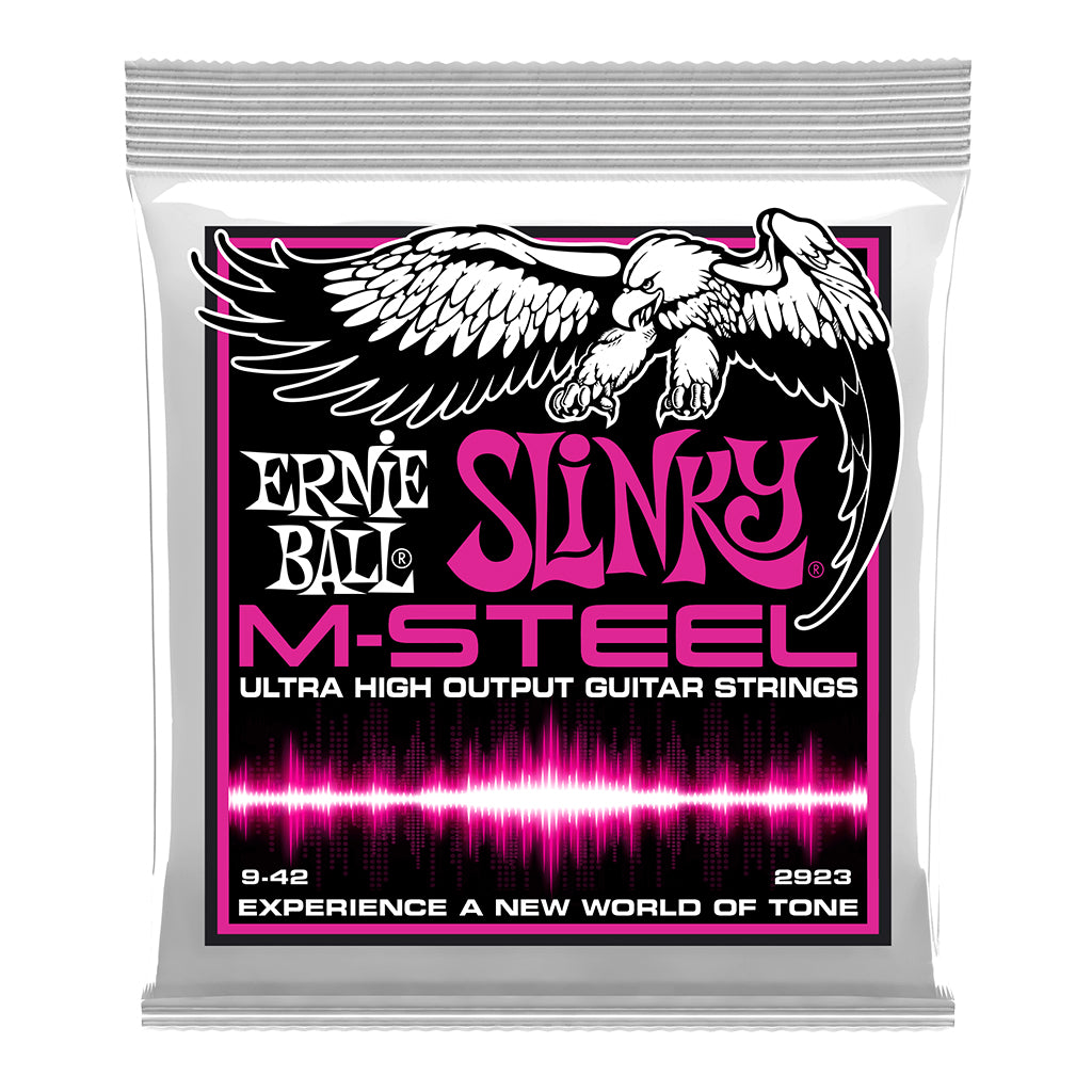 Ernie Ball E2923 M Steel Super Slinky 9 42 Electric Guitar Strings