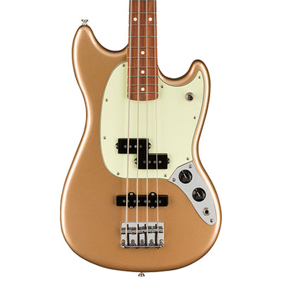 Fender Player Mustang PJ Bass - Firemist Gold - Pau Ferro Fretboard