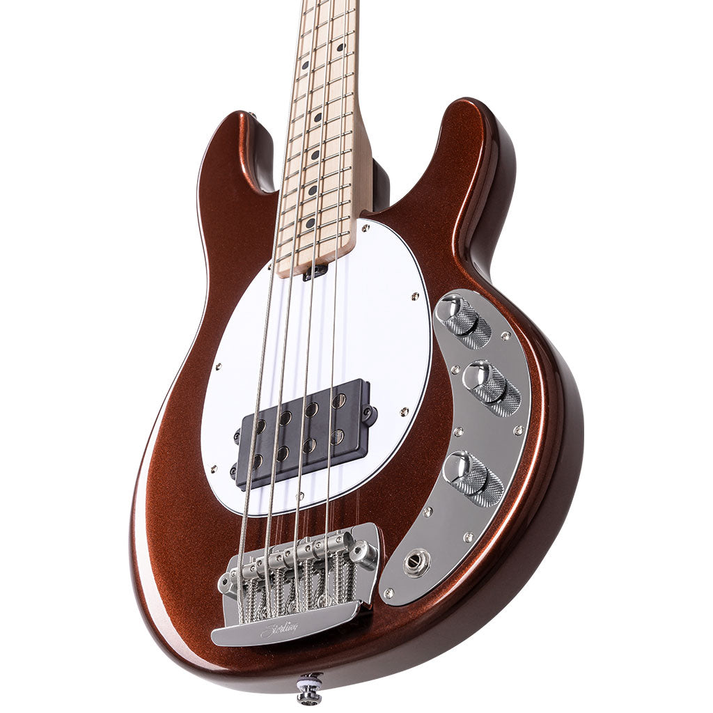 Sterling Ray4SS-DCP-M1 Short Scale Bass Guitar - Dropped Copper