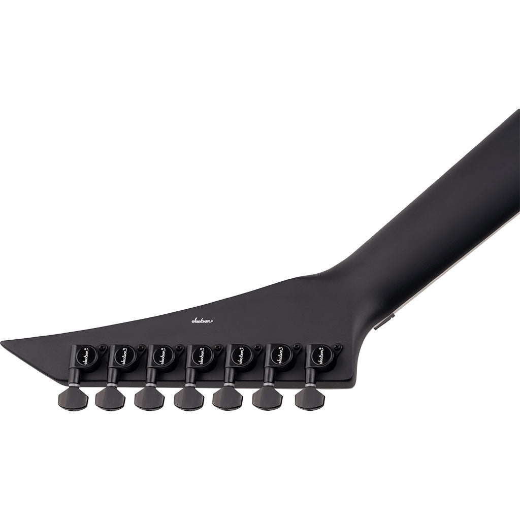 Jackson - X Series Rhoads RRX24-MG7, Laurel Fingerboard, Satin Black with Primer Gray Bevels