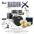 Pearl - Roadshow X - 20" 5-Piece Drum Kit Package with Zildjian Cymbals & Hardware, Jet Black