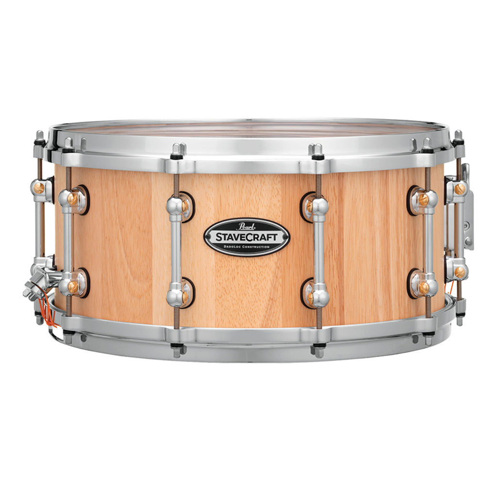 Pearl - 14"x6.5" StaveCraft Thai Oak with Makha DadoLoc - Snare Drum