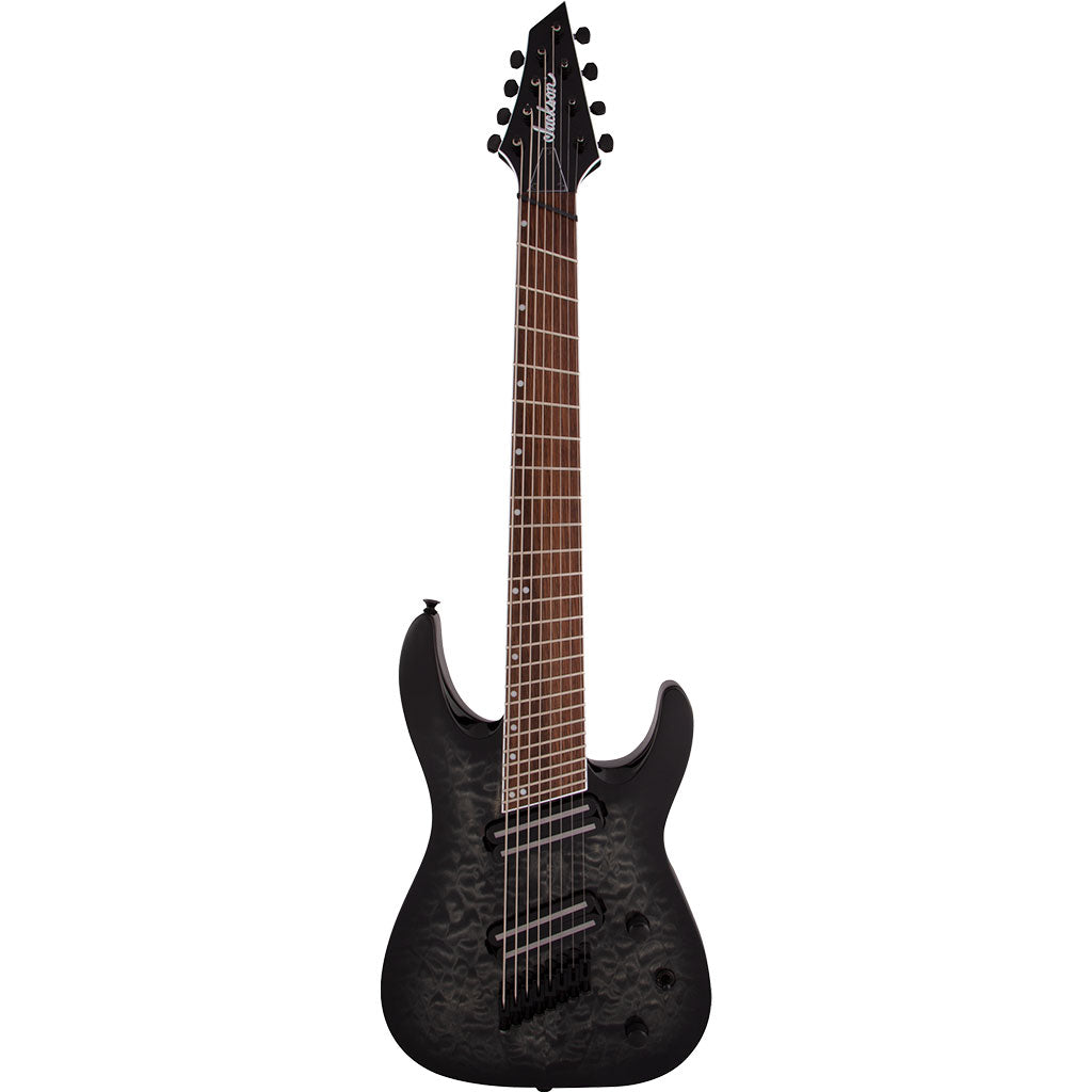 Jackson SLATXF8 Multiscale 8 String - Transparent Black Burst