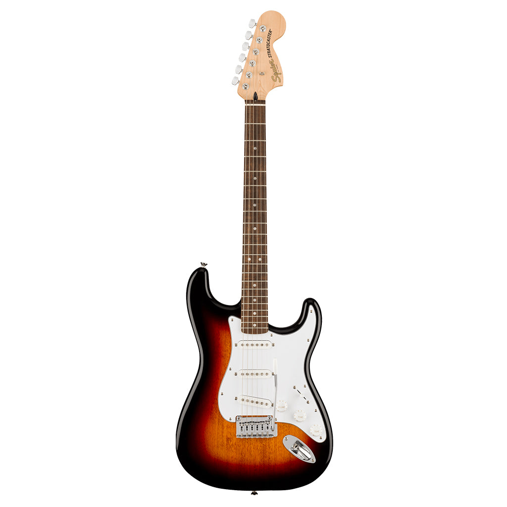 Squier Affinity Series Stratocaster Laurel Fingerboard White Pickguard 3 Color Sunburst
