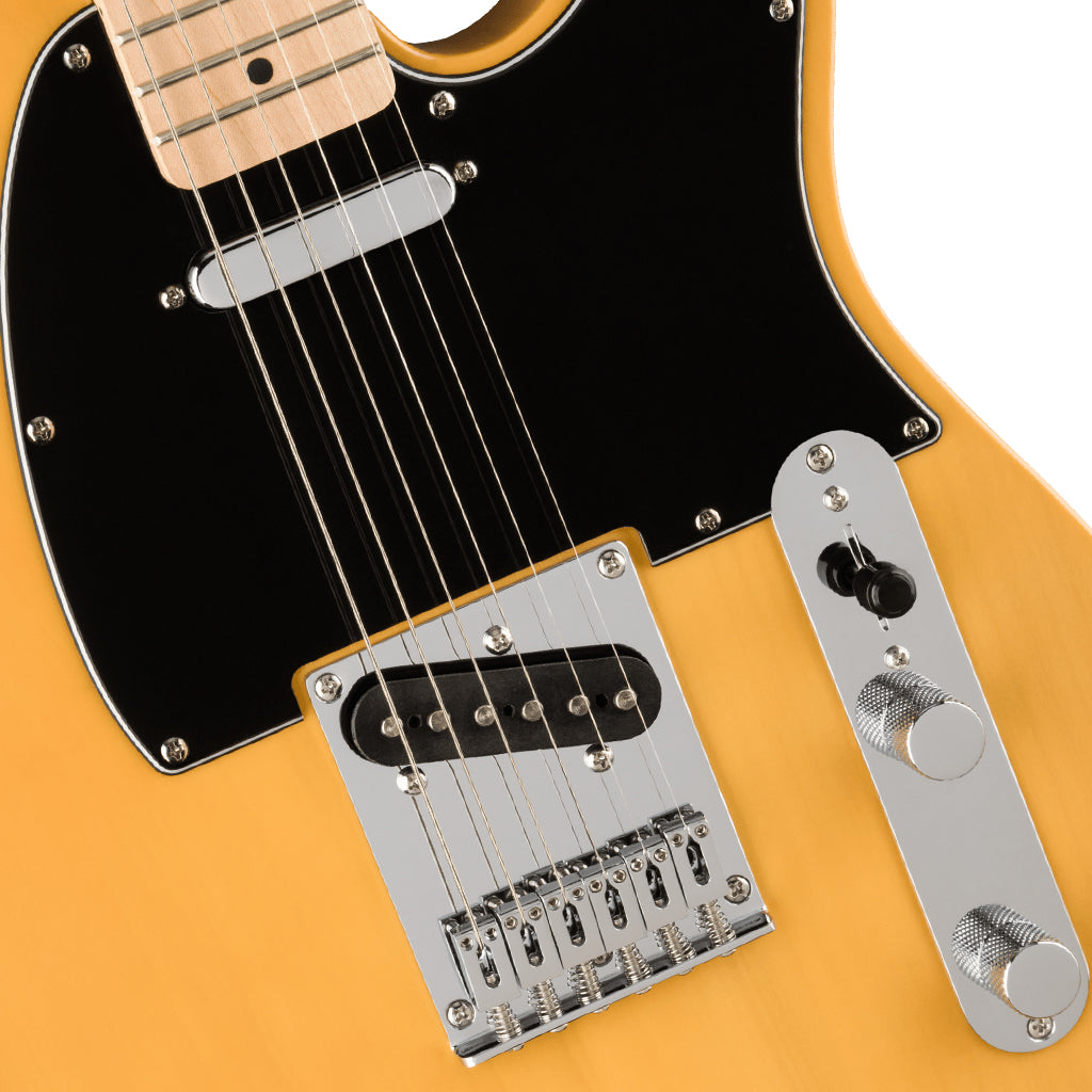 Squier Affinity Series Telecaster Maple Fingerboard Black Pickguard Butterscotch Blonde