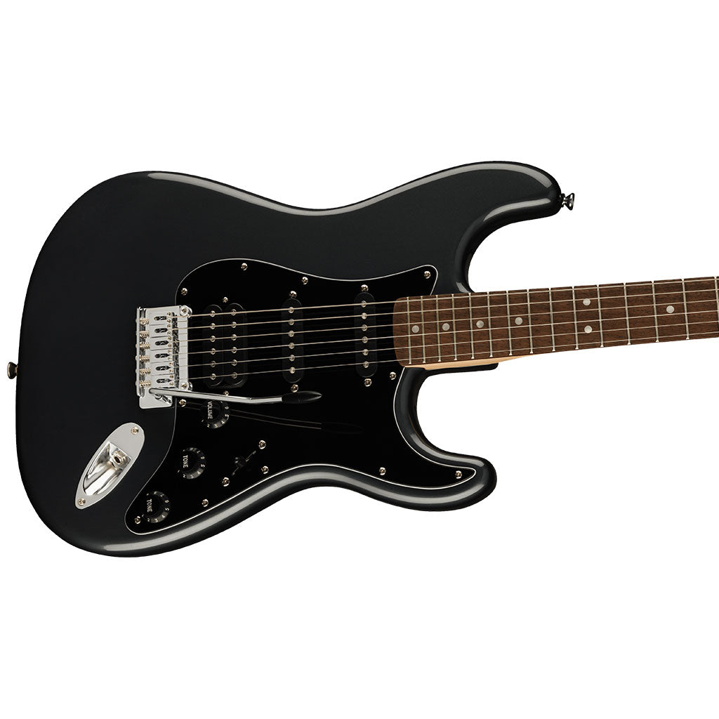 Squier Affinity Series™ Stratocaster® HSS Pack, Laurel Fingerboard, Charcoal Frost Metallic, Gig Bag, 15G - 240V AU