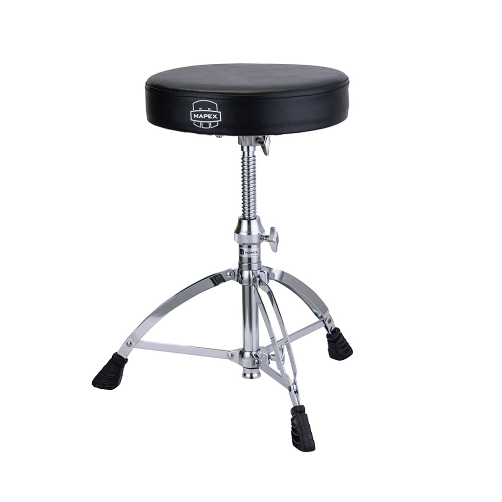 Mapex Round Top Drum Throne Double Braced with Threaded Rod-Sky Music