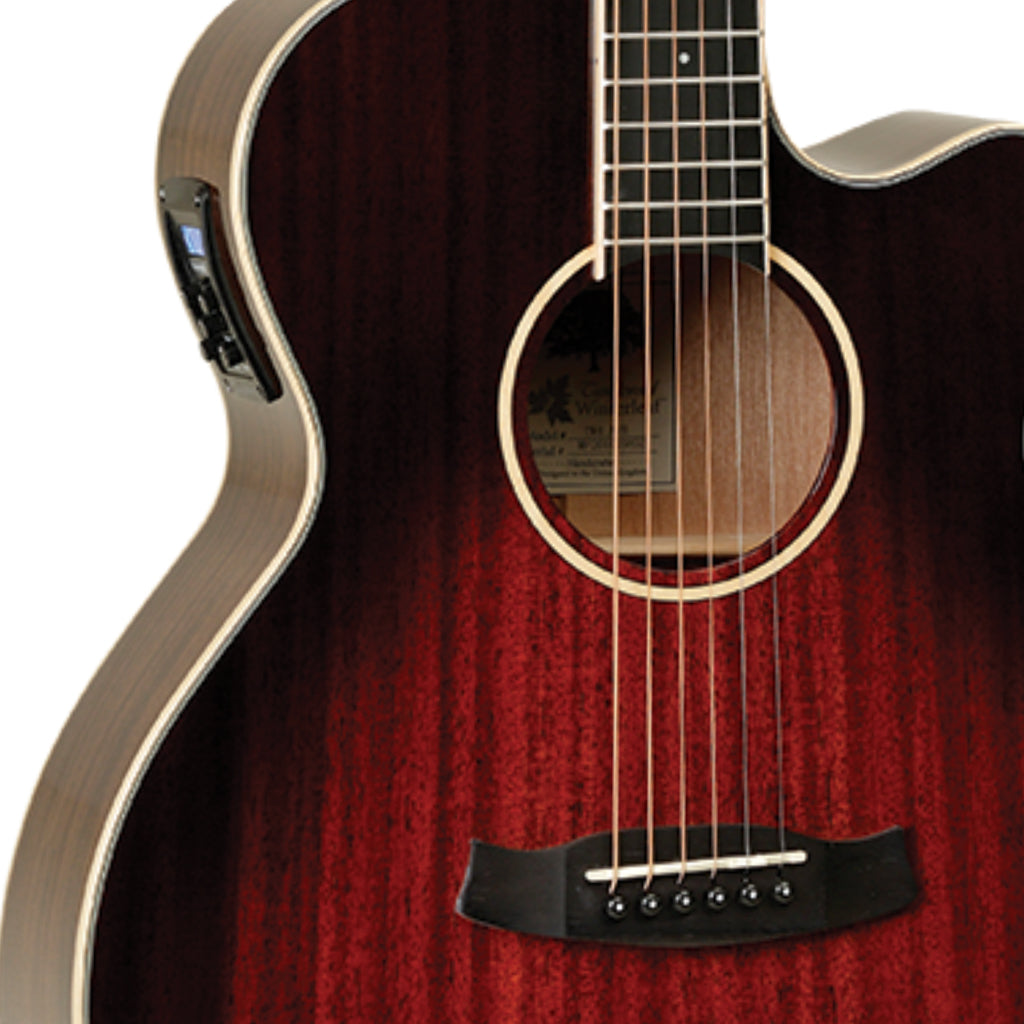 Tanglewood Winterleaf Super Folk C E Antique Vintage Burst Gloss