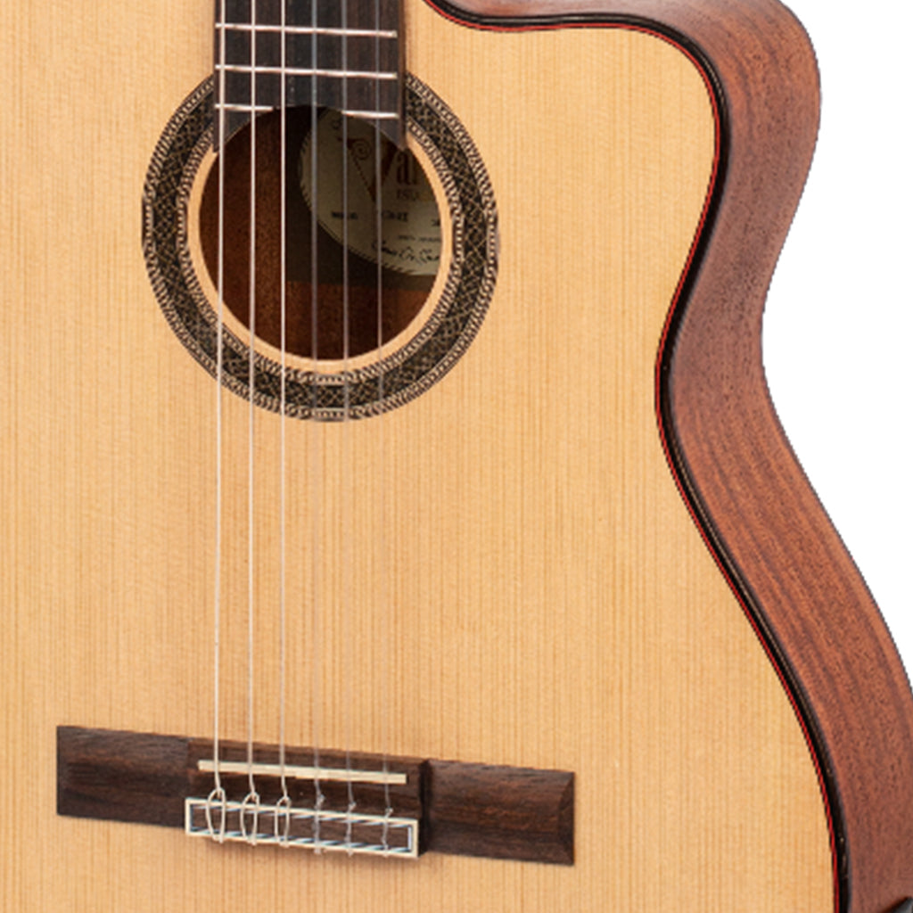 Valencia VC704CE 4 4 Classical with Cutway Pick up