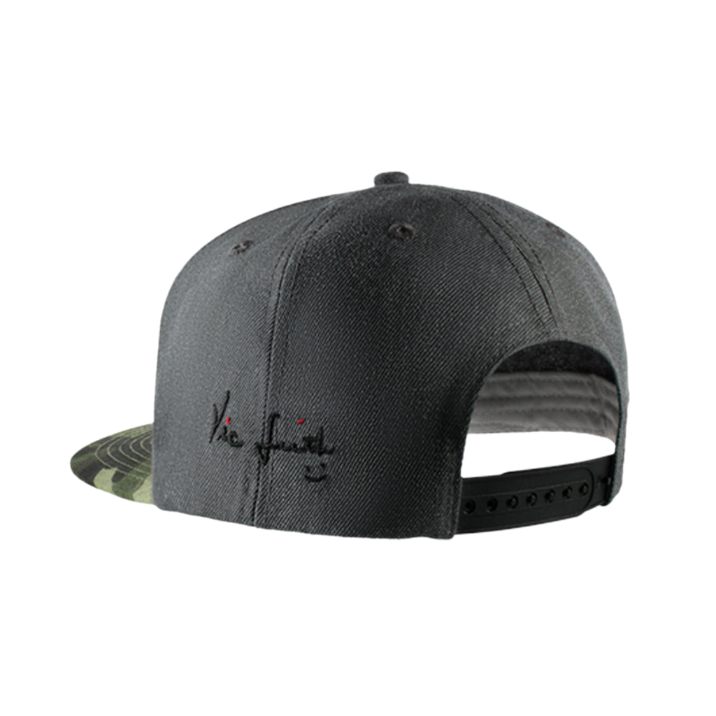 Vic Firth Grey Camo 6 Panel Snapback Hat.