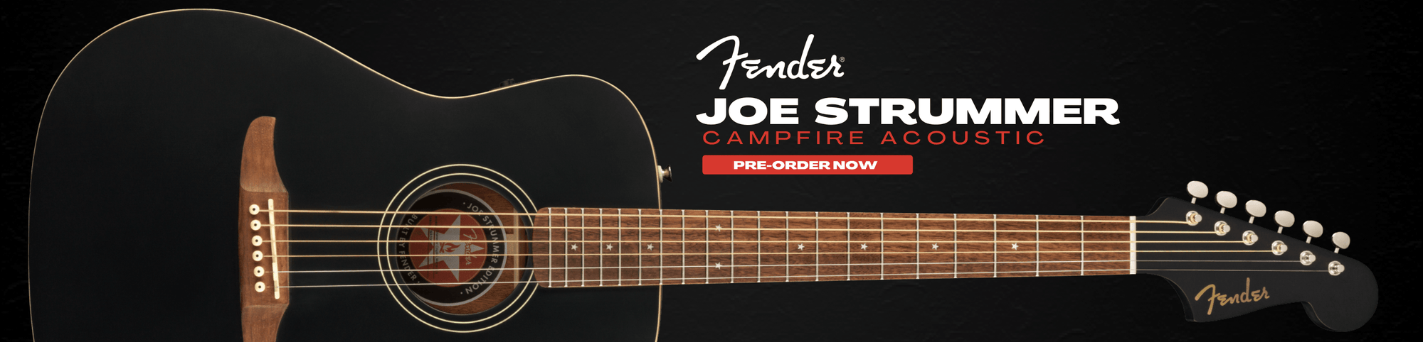 Fender "clashes" with Joe Strummer to create the 'Campfire' acoustic.-Sky Music