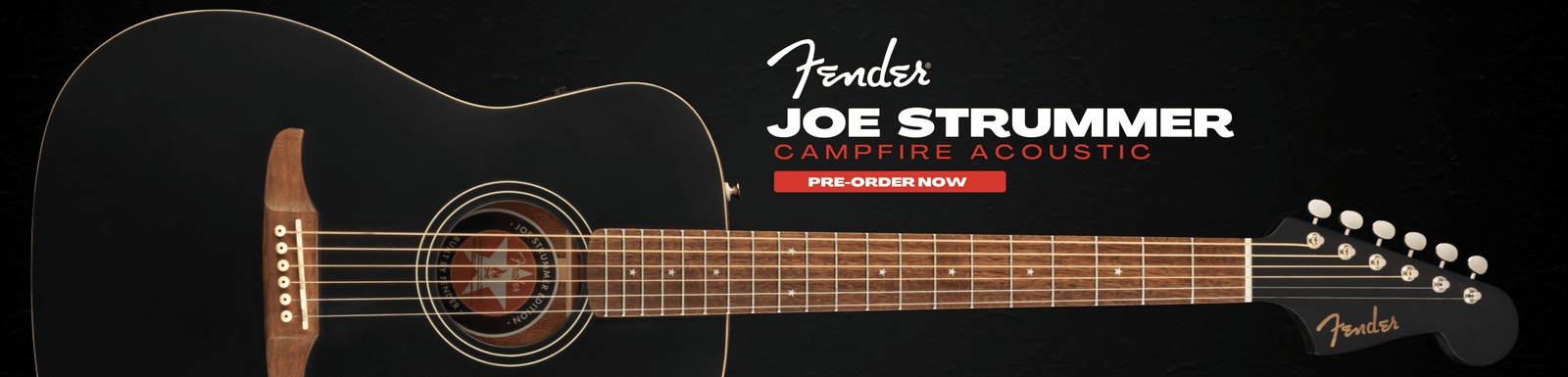 Fender "clashes" with Joe Strummer to create the 'Campfire' acoustic. - Sky Music