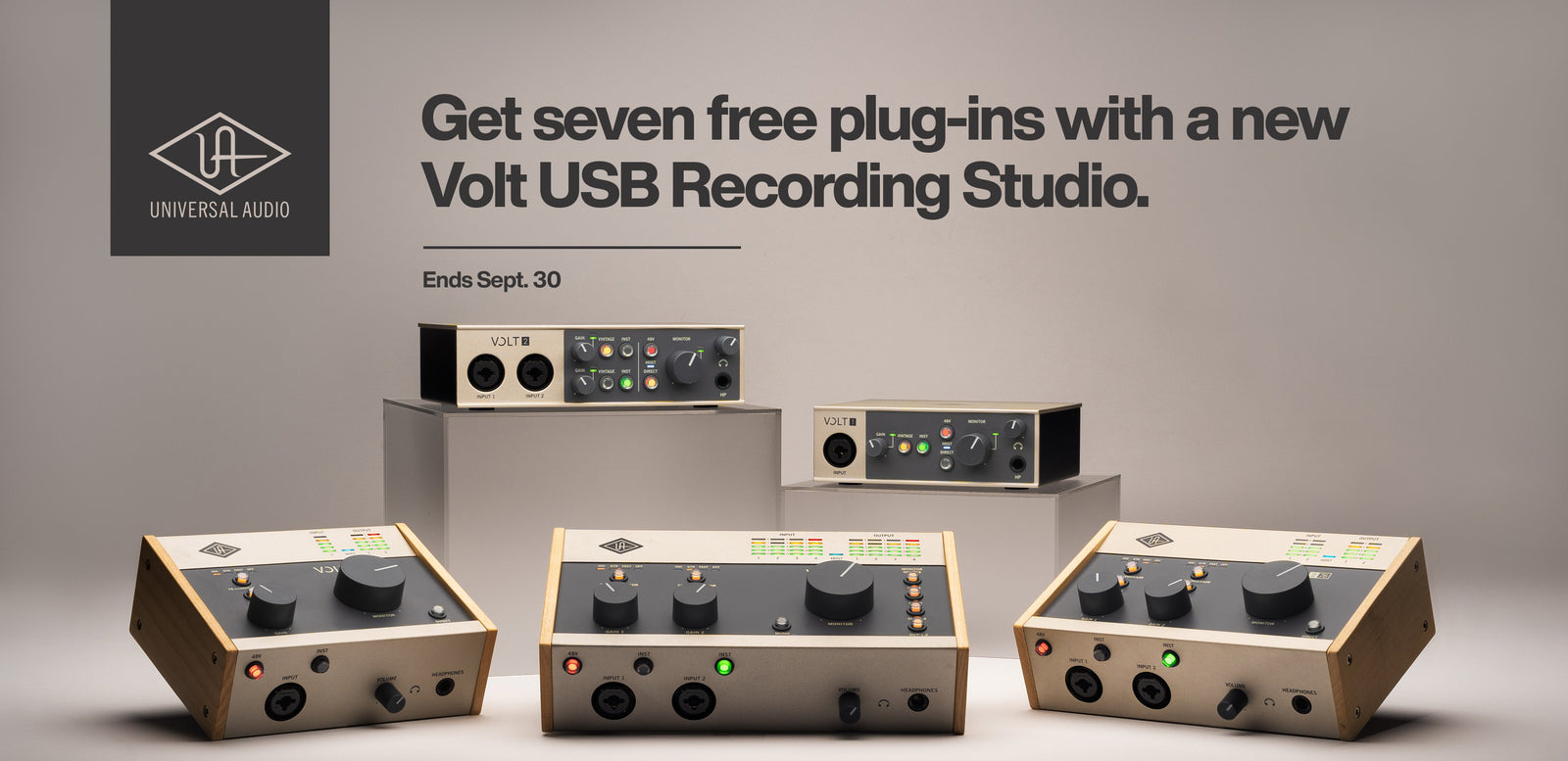 Universal Audio Volt USB Recording Studio + Free Plug-Ins Promo