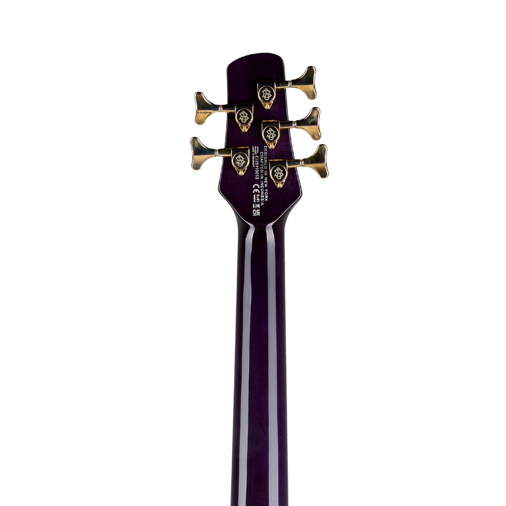 Spector - Icon NS-5 Neck Through Electric Bass Guitar - Purple Cherry