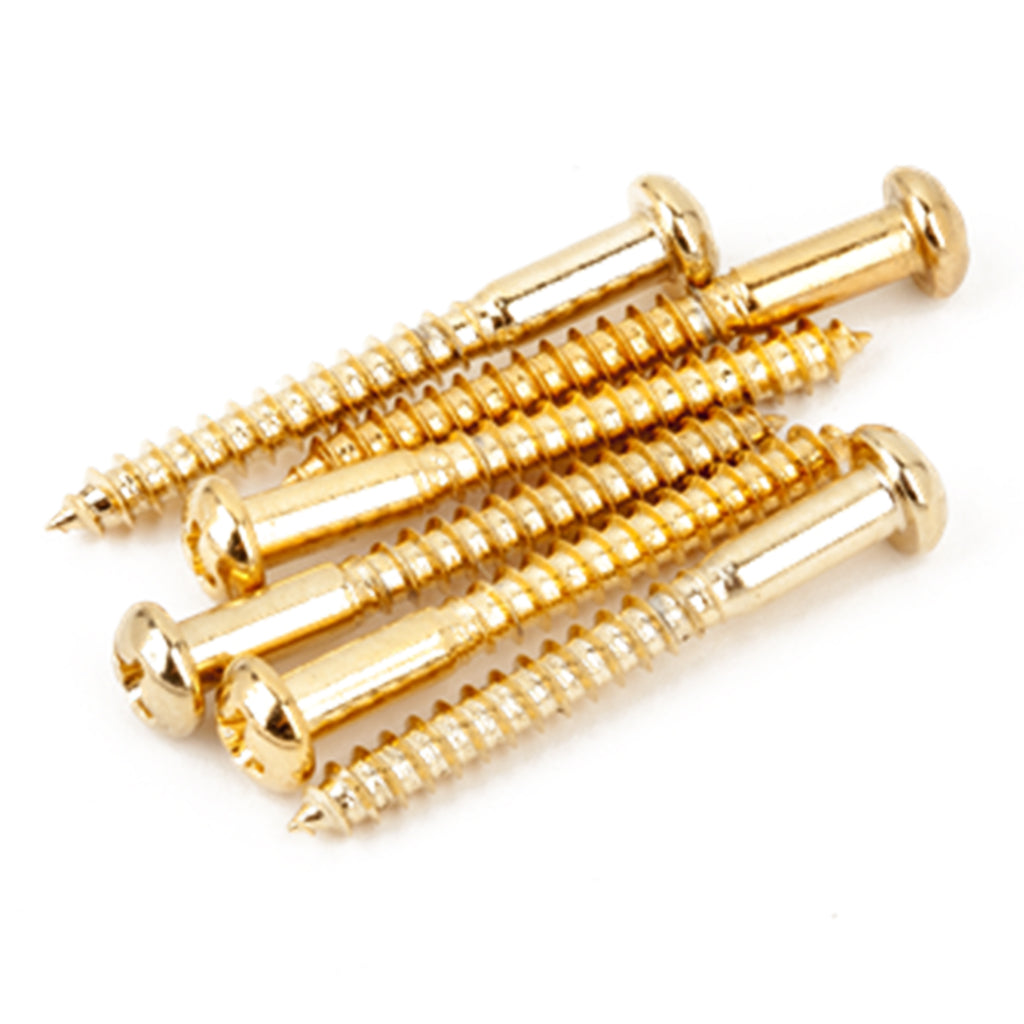 Fender Screw Wood 6x1 1/4 RH PH Gold 6