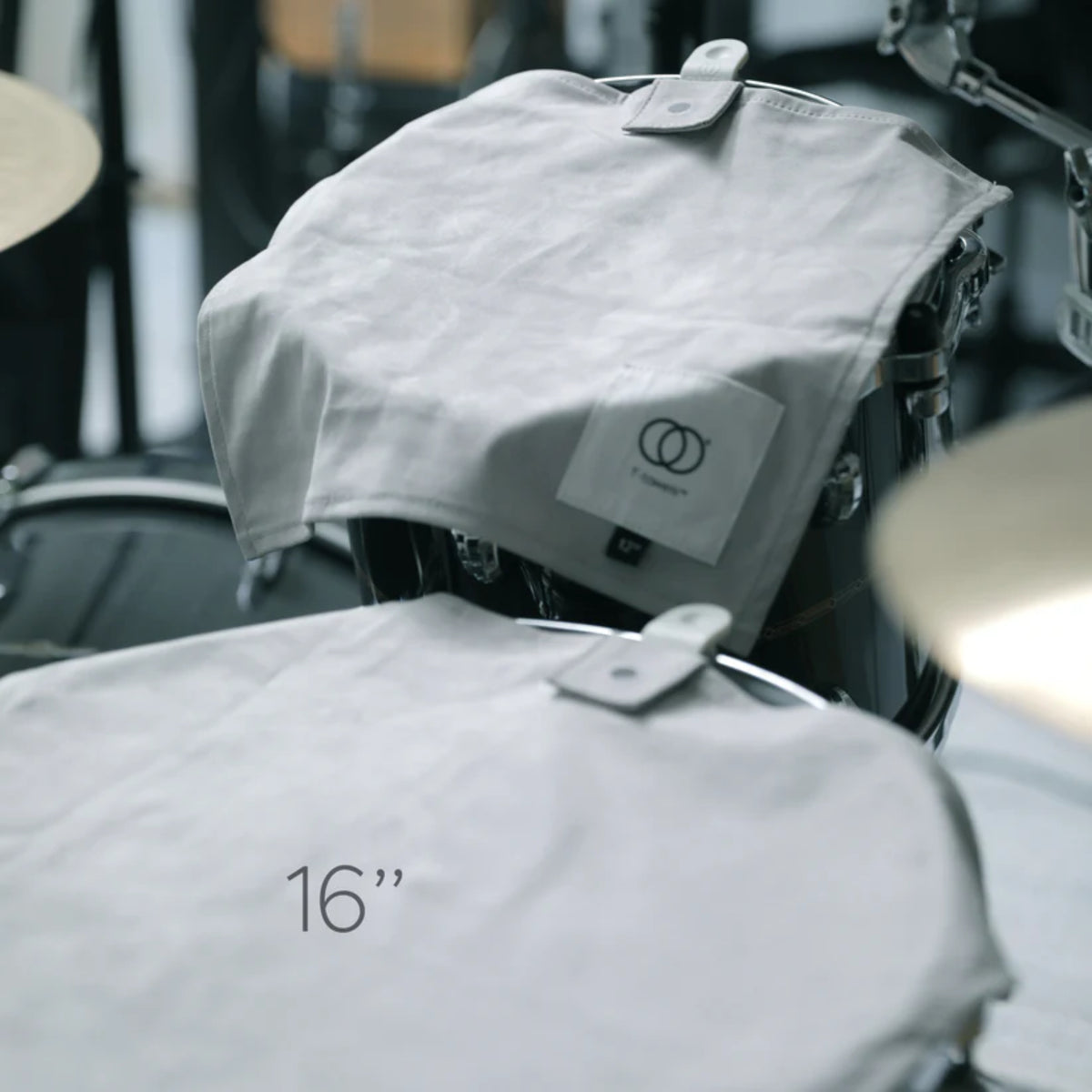 Tandem - T-towel Drum FX Muffler - 16 inches, Earl Grey