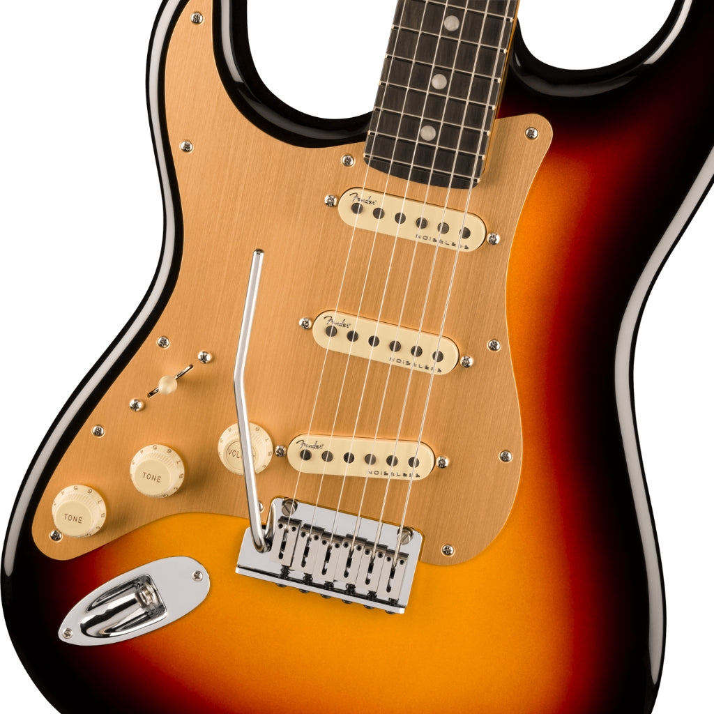 Fender - American Ultra II Ebony Fingerboard Left Handed Stratocaster - Ultraburst