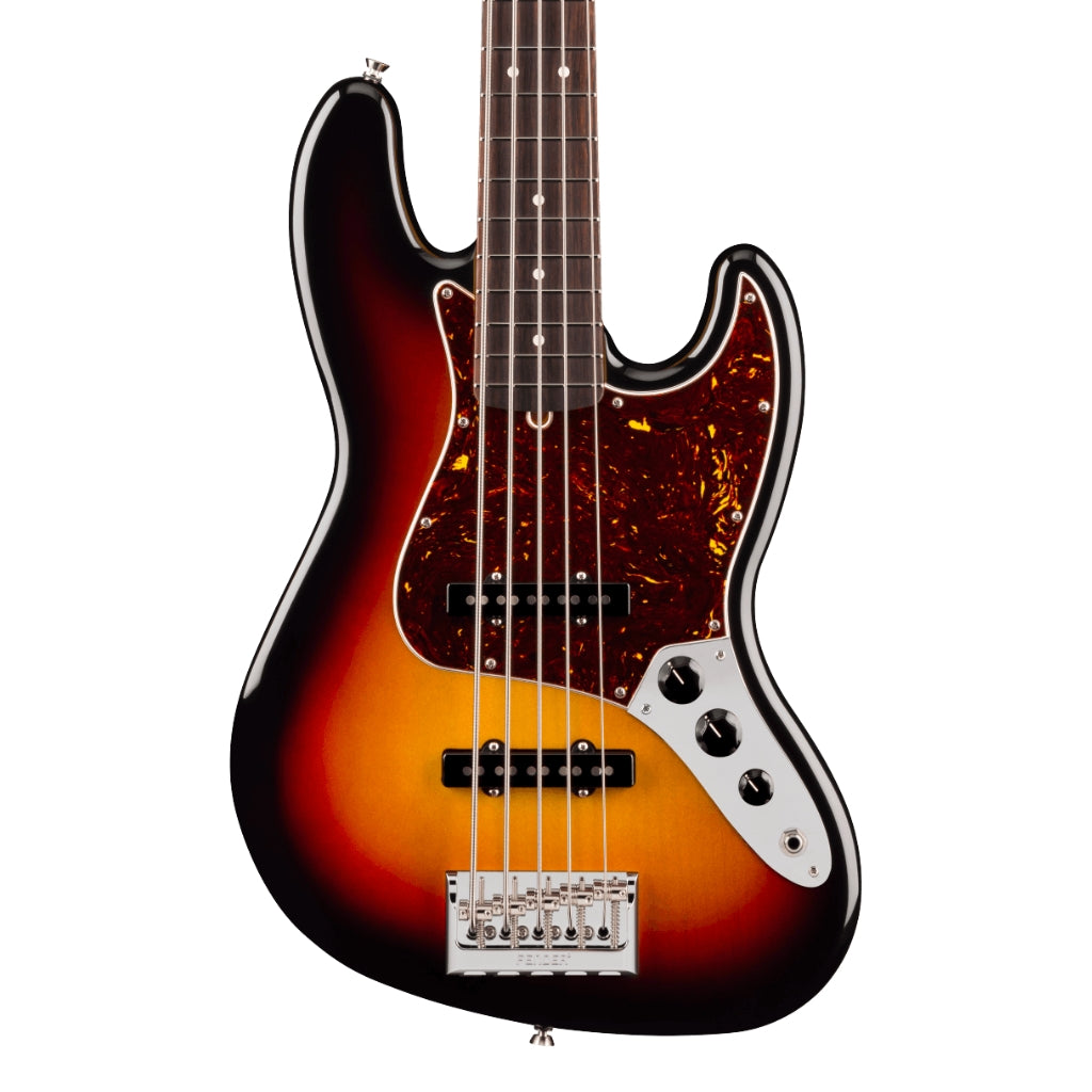 Fender - American Professional Jazz Bass V Guitar - 3-Color Sunburst, Rosewood Fingerboard