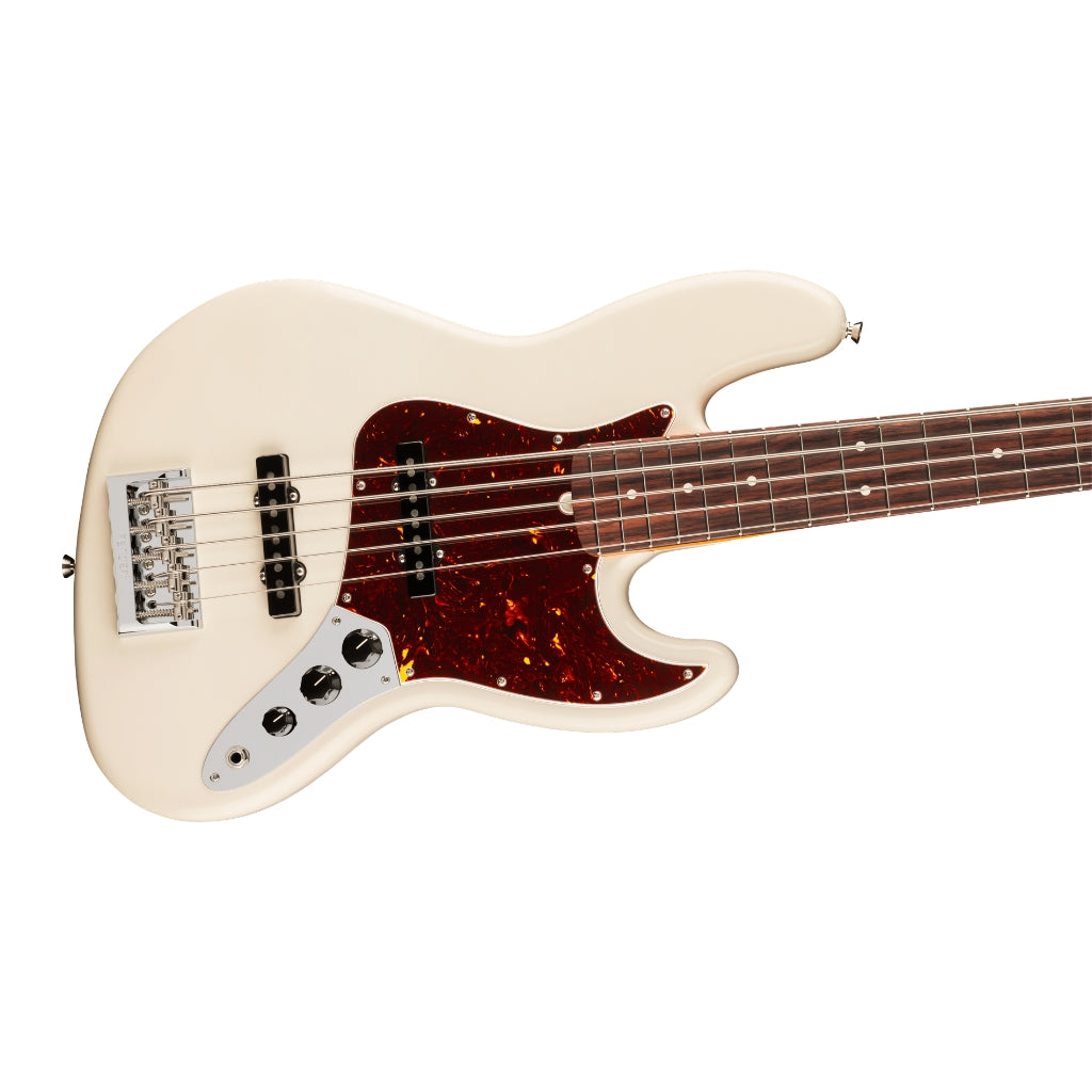 Fender - American Professional Jazz Bass V Guitar - Olympic White, Rosewood Fingerboard
