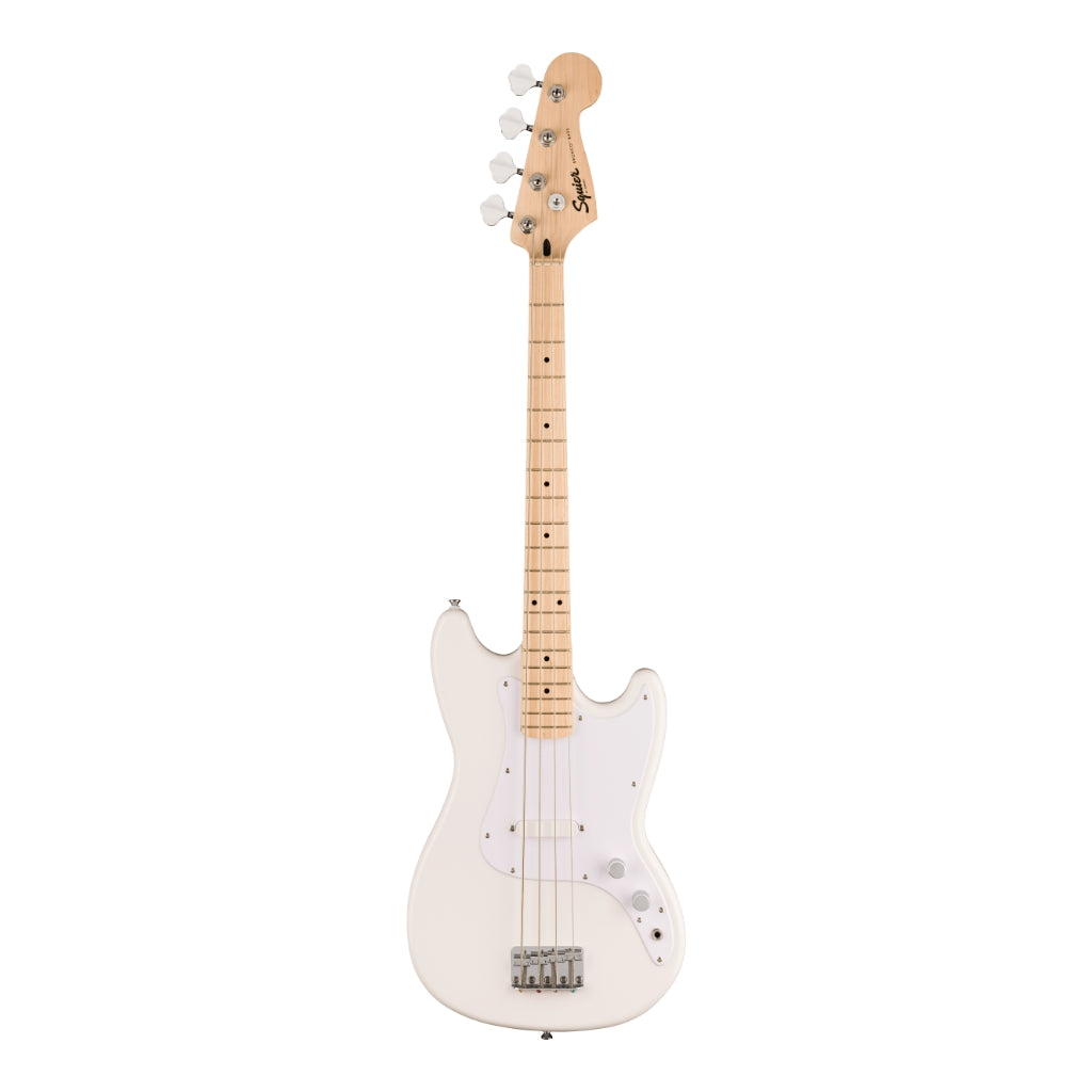Squier - Sonic Bronco Bass Guitar - Arctic White, Maple Fingerboard