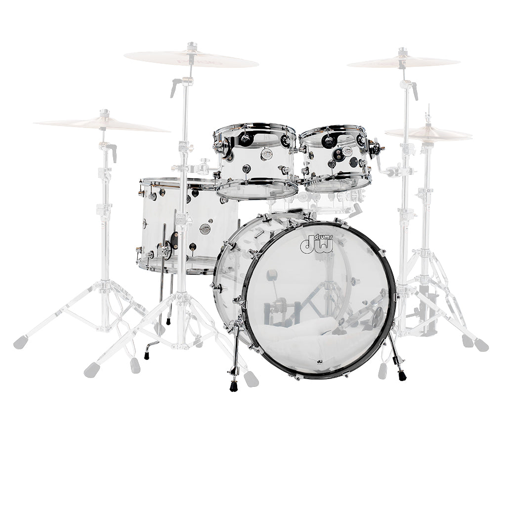 DW Design Series 4-Piece Acrylic Drum Kit