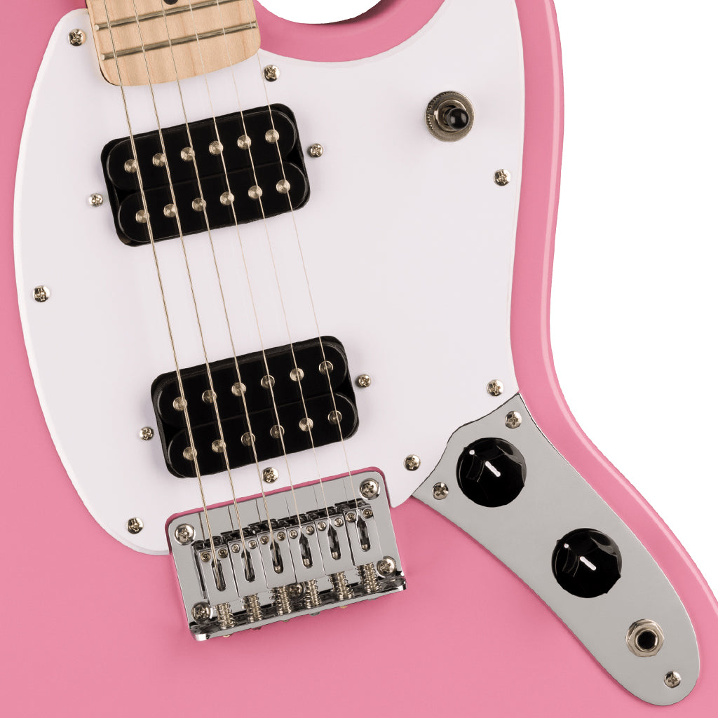 Squier Sonic™ Mustang® HH - Maple Fingerboard - White Pickguard - Flash Pink