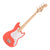 Squier Sonic™ Bronco™ Bass - Maple Fingerboard - White Pickguard - Tahitian Coral