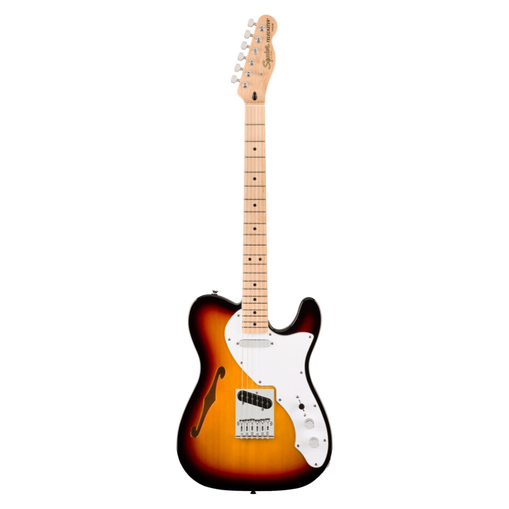 Squier - Affinity Series Telecaster Thinline Maple Fingerboard with White Pickguard - 3 Colour Sunburst
