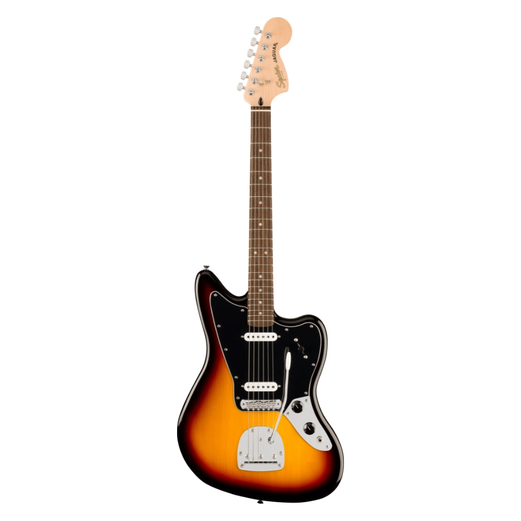 Squier - Affinity Series Jaguar with Laurel Fingerboard and Black Pickguard - 3 Colour Sunburst