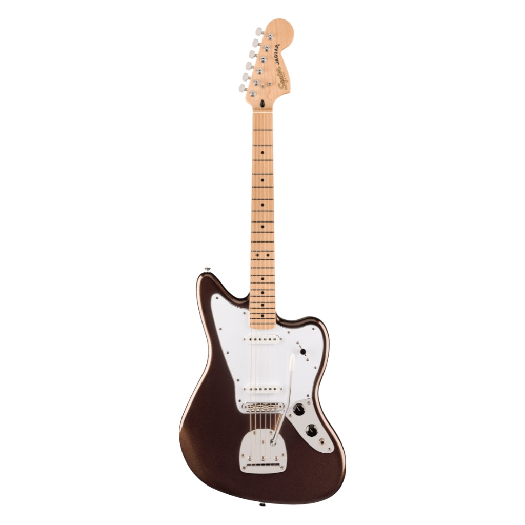 Squier - Affinity Series Jaguar with Maple Fingerboard and White Pickguard - Mystic Metallic Brown