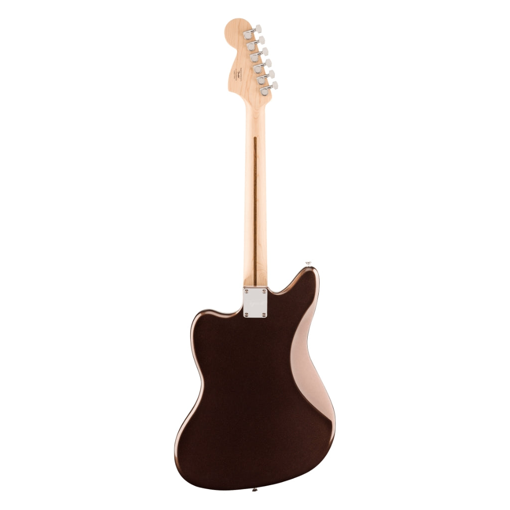 Squier - Affinity Series Jaguar with Maple Fingerboard and White Pickguard - Mystic Metallic Brown