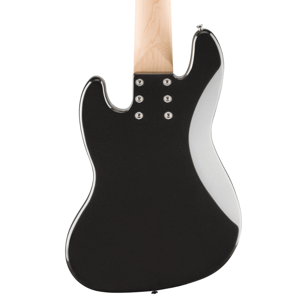 Squier - Affinity Series Jazz Bass VI with Laurel Fingerboard and Black Pickguard - Black Metallic