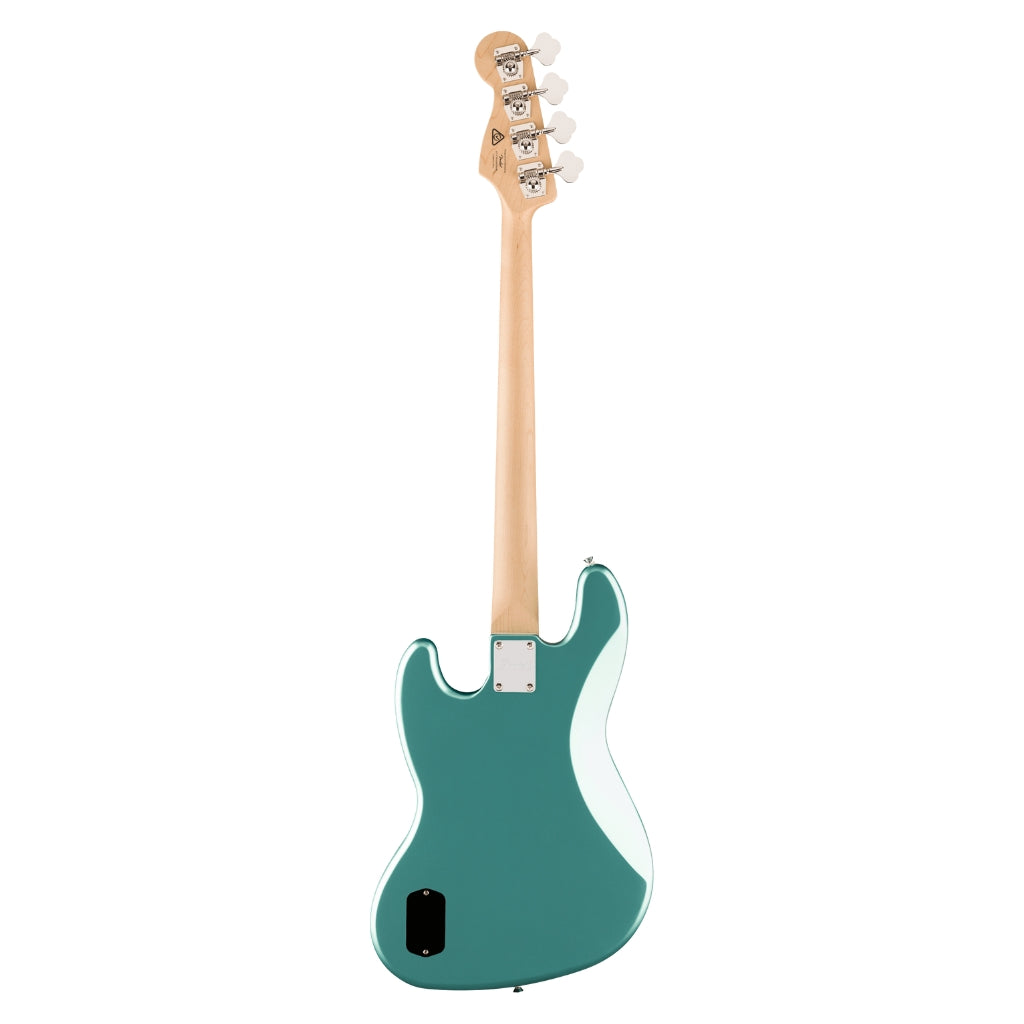 Squier - Affinity Series Active Jazz Bass with Laurel Fingerboard and White Pickguard - Mystic Sea Foam Green