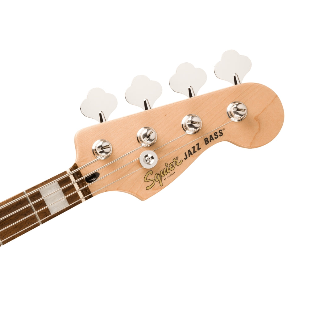 Squier - Affinity Series Active Jazz Bass with Laurel Fingerboard and White Pickguard - Mystic Sea Foam Green