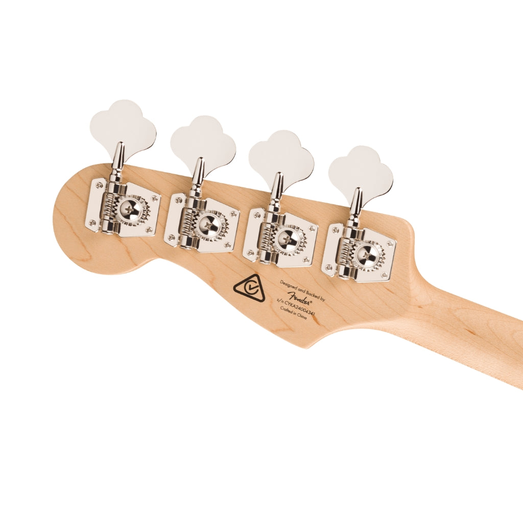 Squier - Affinity Series Active Jazz Bass with Laurel Fingerboard and White Pickguard - Mystic Sea Foam Green