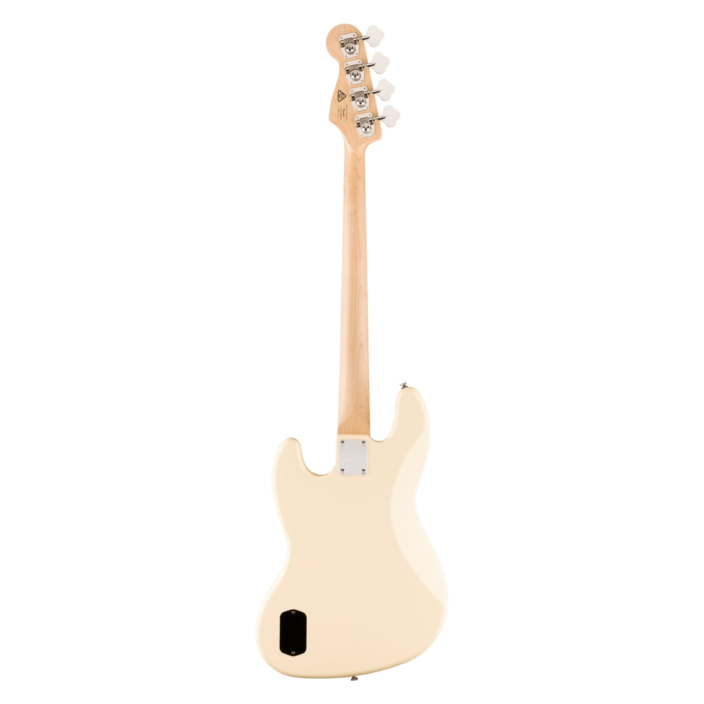 Squier - Affinity Series Active Jazz Bass with Maple Fingerboard and Black Pickguard - Olympic White