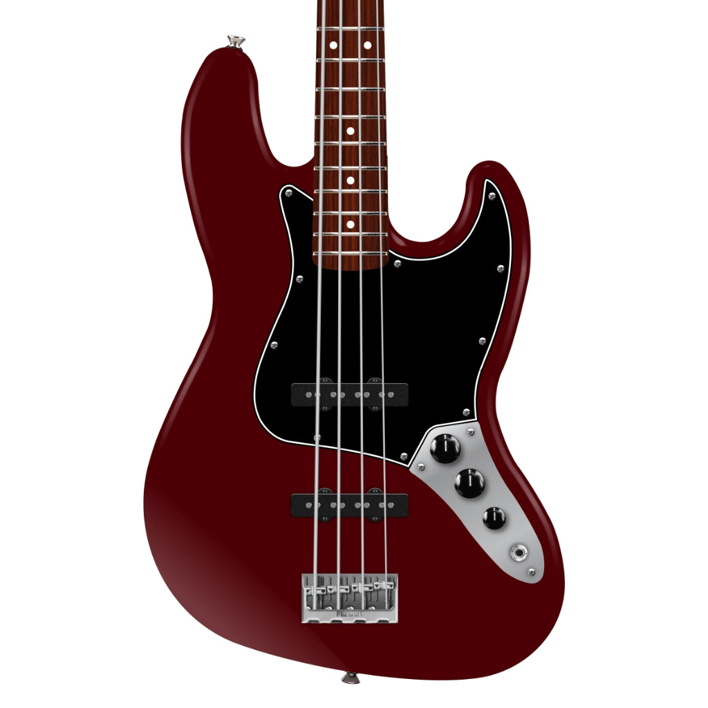Fender American Professional Jazz Bass Guitar - Oxblood, Rosewood Fingerboard