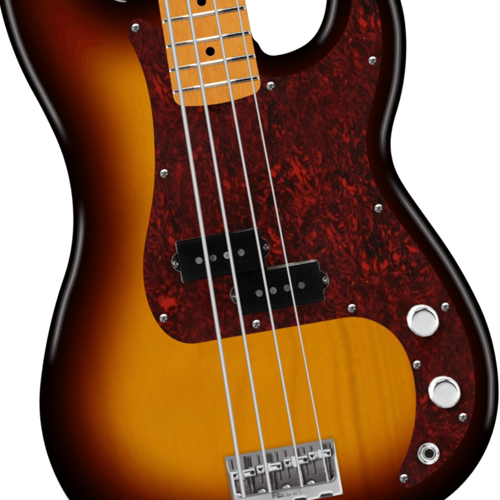 Fender American Professional Precision Bass Guitar - 3-Color Sunburst, Maple Fingerboard