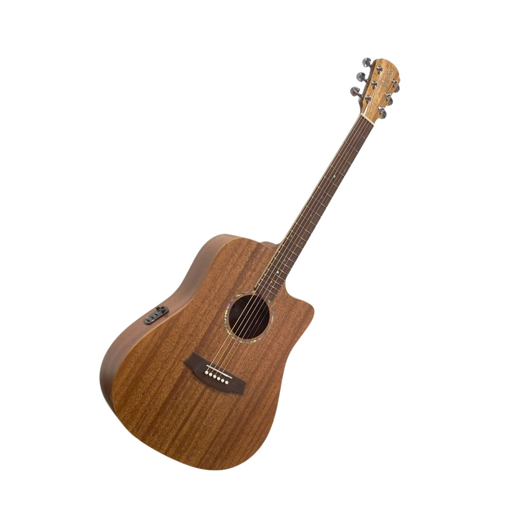 Cole Clark Studio Dreadnought All African Mahogany w/Cutaway Acoustic-Electric Guitar