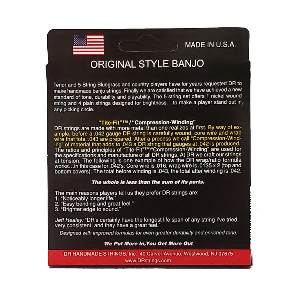 DR Strings - Original Style Banjo Strings - Tenor 10-31