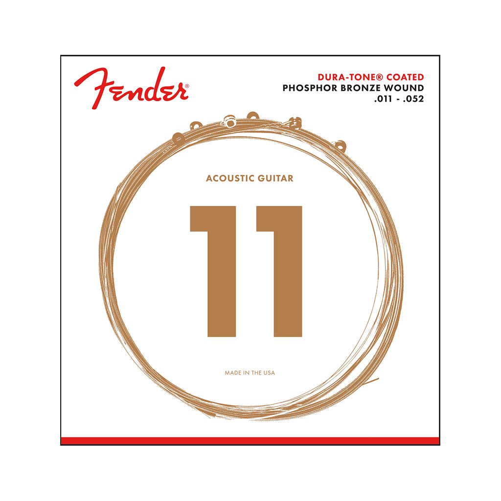 Fender 860CL Phosphor Bronze Dura Tone Coated 11 to 52