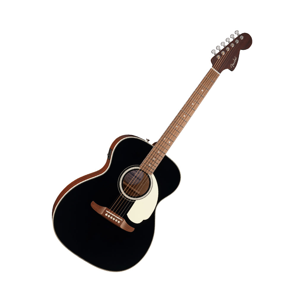 Fender California Deluxe Monterey E w/Ivory Pickguard Acoustic-Electric - Black