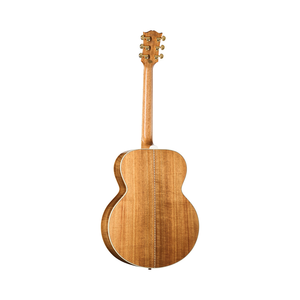 Gibson SJ200 Elegant Koa Left Handed Acoustic-Electric Guitar - Honey Burst back