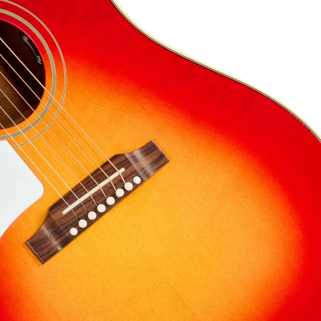 Gibson J45 60s Original Fixed Bridge Left Handed Acoustic-Electric Guitar - Vintage Cherry Burst