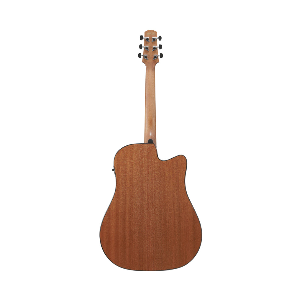 Ibanez AAD51CE Dreadnought Cutaway Left Handed Acoustic Guitar w/Pickup - Dark Violin Sunburst High Gloss
